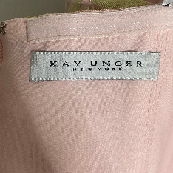 NWT Kay Unger Womens Bella High-Low Gown, Pink 8 - Picture 6 of 10